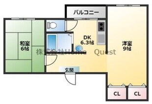 ノーブル国分の物件間取画像